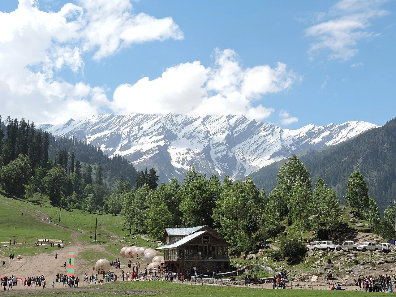 Solang valley alpine meadows and birch forests
