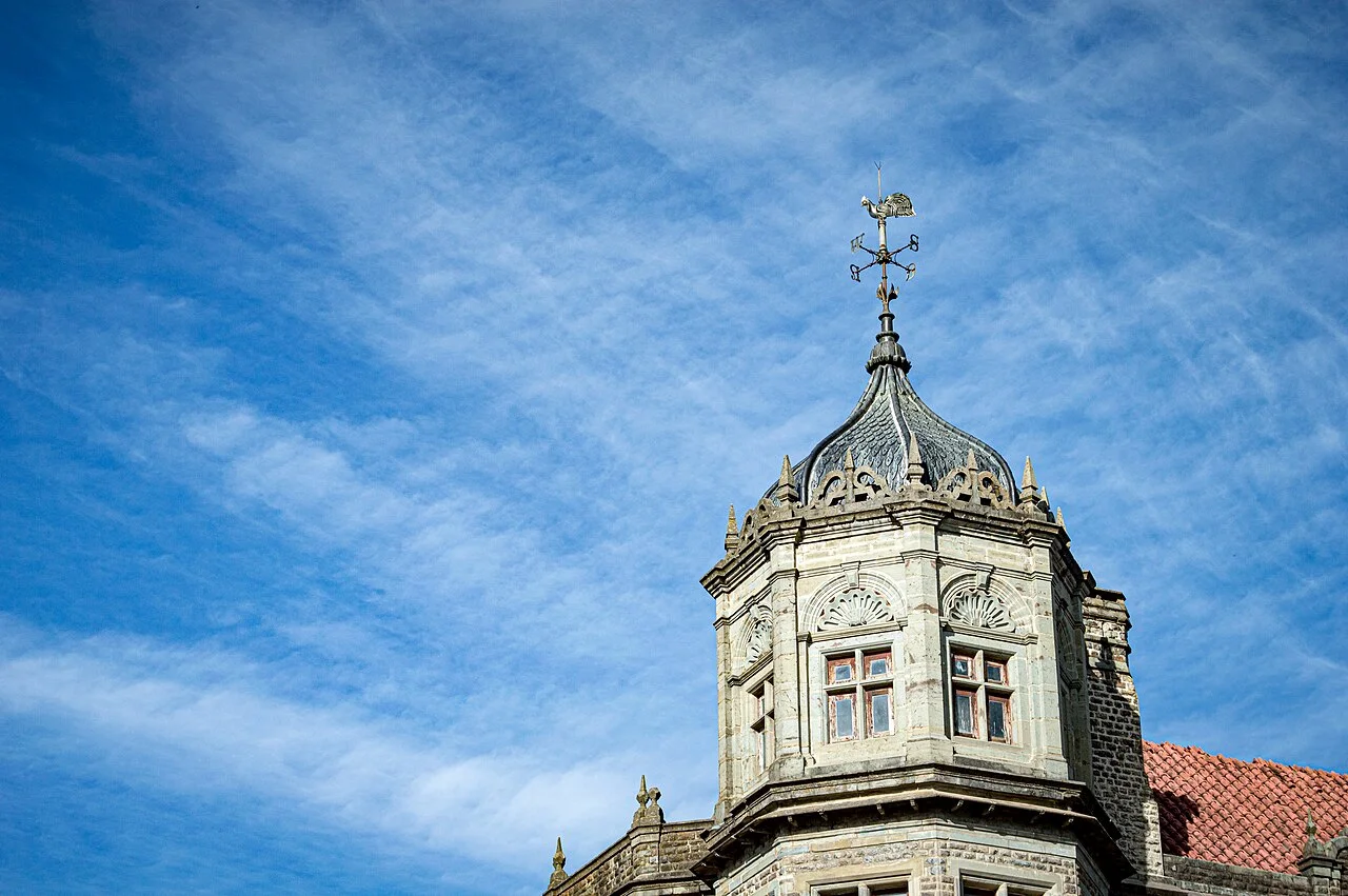 Historic Elizabethan architecture of Viceregal Lodge surrounded by lawns